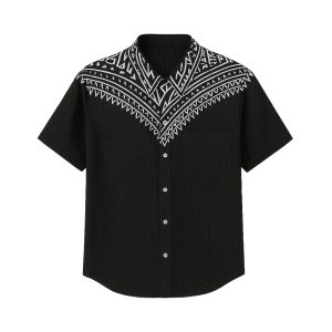 Men’s Tribal Print Casual Shirt